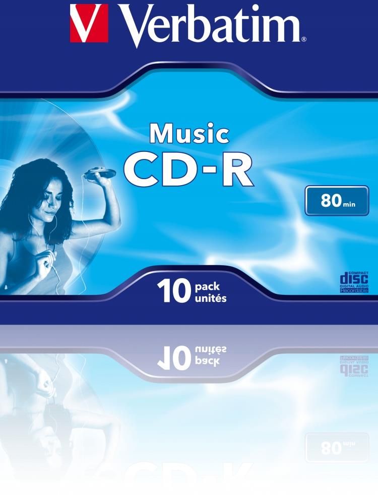 Verbatim CD-R AUDIO 80min (Jewel Case 10) MUSIC LIFE PLUS (43365) - zdjęcie 4 Verbatim CD-R AUDIO 80min (Jewel Case 10) MUSIC LIFE PLUS (43365)
