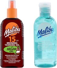 Malibu Olejek Brązujący SPF15 200ml + Żel Po Opalaniu 100ml