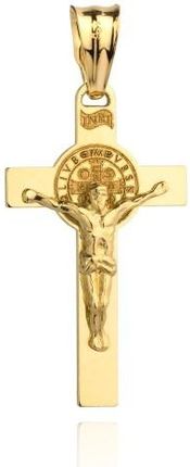 Gese Złoty Krzyżyk Z Jezusem Benedyktyński (Gramatura: 1.94)