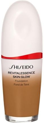 Shiseido Revitalessence Skin Glow Foundation Self-Refreshing Foundation Lekki Podkład Z Rozświetlającym Efektem Spf 30 Odcień Amber 30 Ml
