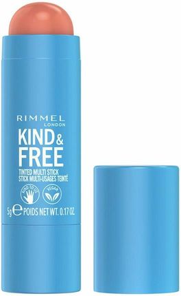 Rimmel Kind & Free Wielofunkcyjny Kosmetyk Do Makijażu Oczu Ust I Twarzy Odcień 002 Peachy Cheeks 5 G