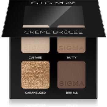 Sigma Beauty Quad Eyeshadow Palette Paleta Cieni Do Powiek Odcień Crème Brûlée 4 G