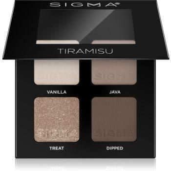 Sigma Beauty Quad Eyeshadow Palette Paleta Cieni Do Powiek Odcień Tiramisu 4 G