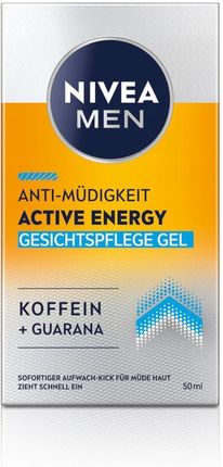 Nivea Men Active Energy Energetyzujący Krem-Żel Do Twarzy 50Ml