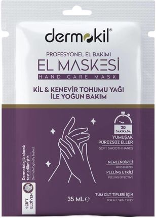 Dermokil Peeling Hand Mask Peelingująca Maska Do Dłoni Clay&Hemp Oil 35Ml