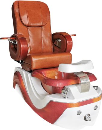Calissimo Fotel Kosmetyczny Elektryczny Do Pedicure Z Hydromasażerem Stóp Do Salonu Spa Brązowy