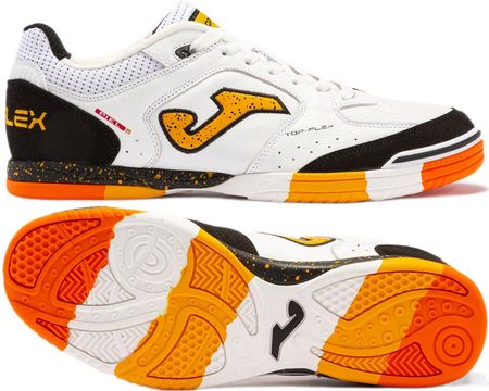 Buty Sportowe Męskie Do Piłki Nożnej Na Hali Joma Top Flex Topw2302In Białe/Czarne 45