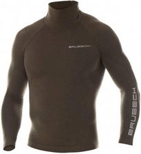 Zdjęcie Brubeck - Bluza Termoaktywna Ranger Wool - Długi Rękaw - Khaki - Ls1420M - Warta