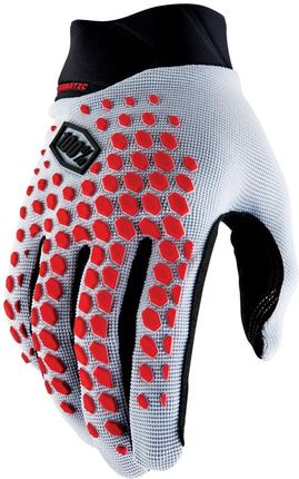Rękawiczki 100% Geomatic Gloves Grey/Racer Red