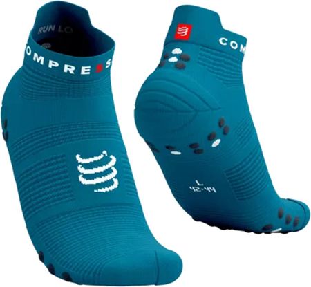 Skarpetki Kompresyjne Compressport Pro Racing Socks V4.0 Run Low Turkusowy