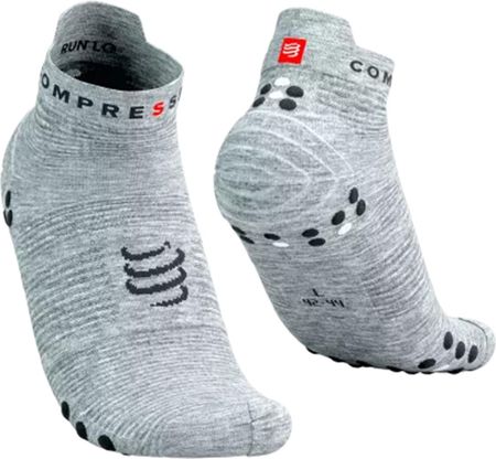 Skarpetki Kompresyjne Compressport Pro Racing Socks V4.0 Run Low Szary