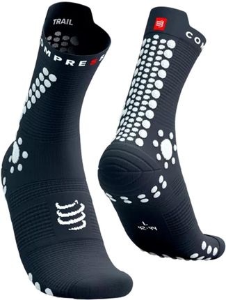 Skarpetki Kompresyjne Compressport Pro Racing Socks V4.0 Trail Biały-Czarny