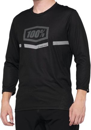 Koszulka Męska 100% Airmatic 3/4 Sleeve Black