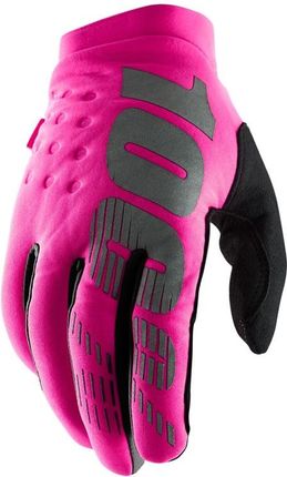 Rękawiczki 100% Brisker Women'S Glove Neon Pink Black