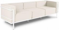 Zdjęcie Beso 3-Osobowa Sofa Ogrodowa Cannes Beż Z Białą Ramą - Głowno