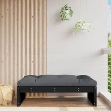 Zdjęcie Vidaxl Podnóżek Ogrodowy Czarny 120X80cm Lite Drewno Sosnowe 825769 - Reszel