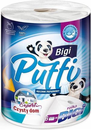Ręcznik papierowy Puffi BIGI 10 opak|600m|celuloza