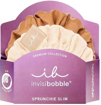 INVISIBOBBLE - Sprunchie Slim Premium - kolor Crème de caramel, Gumka do włosów