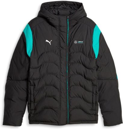 Kurtka z kapturem męska Puma MAPF1 MT7 ECOLITE PADDED czarna 62114601