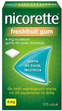 Nicorette Freshfruit Gum Guma do ucia 4mg 105 sztuk