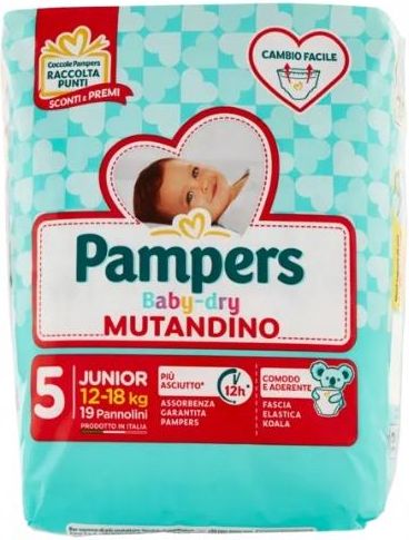 Pampers Baby Dry Mutandino Junior 5 12-8kg