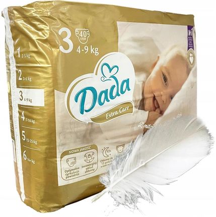 Dada Pieluchy Pieluszki Extra Care 3 Midi 4-9Kg 40Szt.