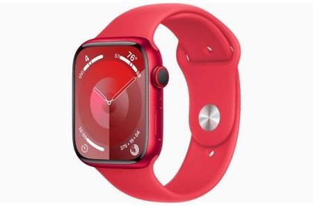 Apple Watch Series 9 GPS + Cellular koperta 45 mm z aluminium (PRODUCT)RED pasek sportowy (PRODUCT)RED (MRYG3QPA)