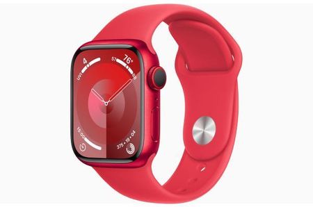 Apple Watch Series 9 GPS + Cellular koperta 41 mm z aluminium (PRODUCT)RED pasek sportowy (PRODUCT)RED (MRY83QPA)