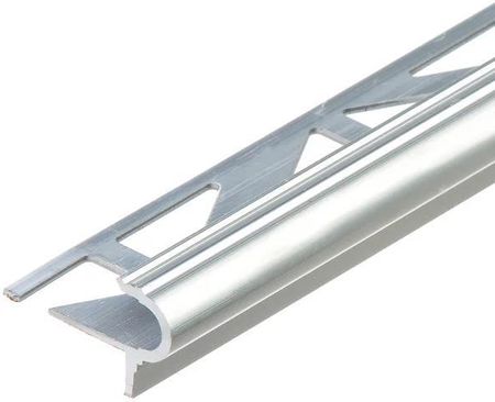 Profil schodowy półokrągły mały aluminium naturalne CEZAR 2m Srebrny