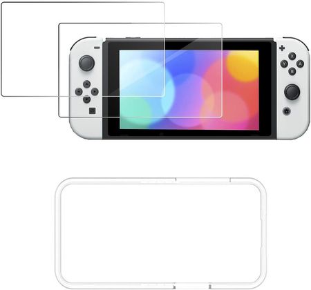 Braders 2X Szkło Hartowane Zestaw Montażowy Do Nintendo Switch Oled 2021