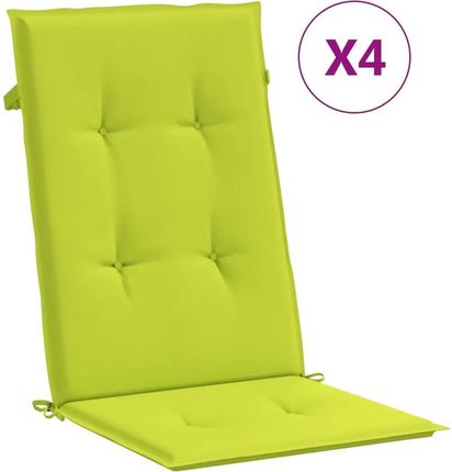 Vidaxl Poduszki Na Krzesła Ogrodowe 4 Szt. Jasnozielone 120X50X3cm