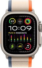 Zdjęcie APPLE Watch Ultra 2 GPS + Cellular Koperta 49mm z tytanu w kolorze naturalnym z opaską trail w kolorze pomarańczowym beżowym  (MRF13WBA) - Krobia