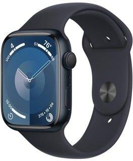 APPLE Watch Series 9 GPS Koperta 45mm z aluminium w kolorze północy z paskiem sportowym w kolorze północy  (MR993QPA)