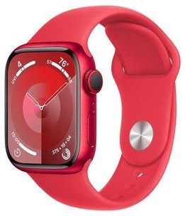 APPLE Watch Series 9 GPS + Cellular Koperta 41mm z aluminium w kolorze czerwonym z paskiem sportowym w kolorze czerwonym  (MRY63QPA)