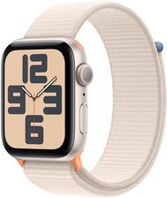 Zdjęcie APPLE Watch SE 2 generacji GPS Koperta 44mm z aluminium w kolorze księżycowej poświaty z opaską sportową w kolorze księżycowej poświaty  (MRE63QPA) - Szczucin