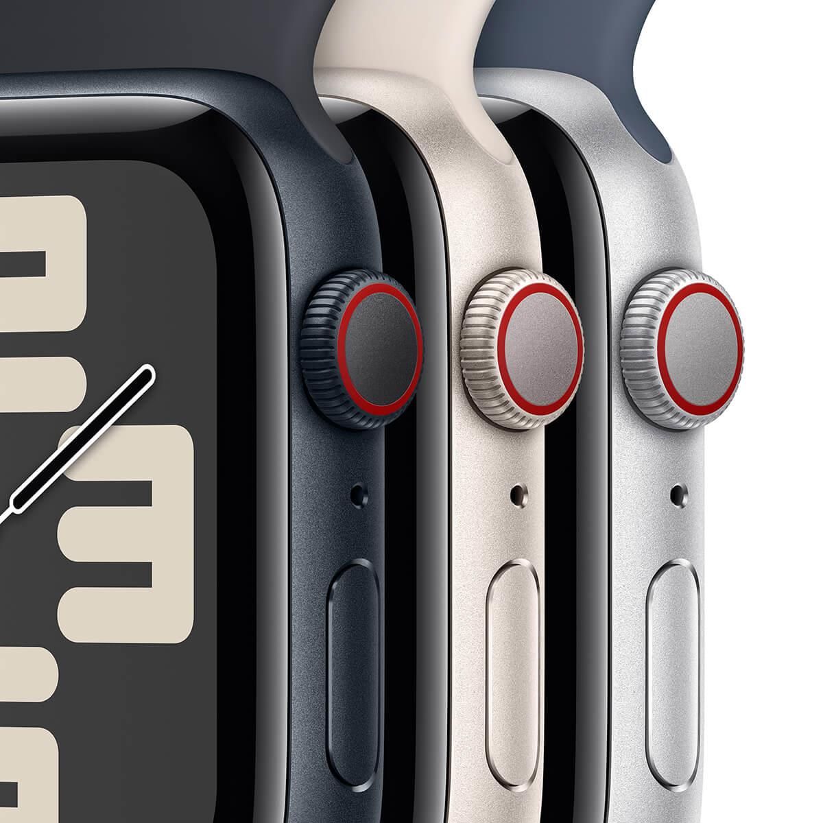 APPLE Watch SE 2 generacji GPS + Cellular Koperta 44mm z aluminium w  kolorze północy z paskiem sportowym w kolorze północy (MRH83QPA)