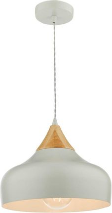 Dar Lighting Lampa Wisząca Gaucho 1 Light Single Pendant Grey And Wood (Adgau0139)