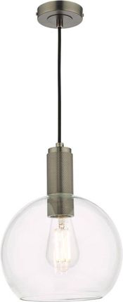 Dar Lighting Lampa Wisząca Nikolas Pendant Antique Chrome Round Clear Glass (Adnik0167E03)