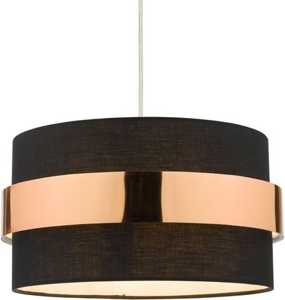 Dar Lighting Lampa Wisząca Oki Easy Fit Shade Black With Copper Band (Adoki6522)