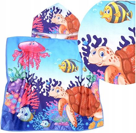 Łóżkoholicy Ręcznik Kąpielowy Dziecięcy 60X120 Kapturek Ponczo