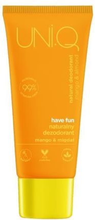 4ORGANIC UNI.Q Have fun Naturalny dezodorant Mango i Migdał, 50ml