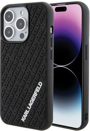 Karl Lagerfeld Klhcp15L3Dmkrlk Iphone 15 Pro 6 1" Czarny Black Hardcase 3D Rubber Multi Logo