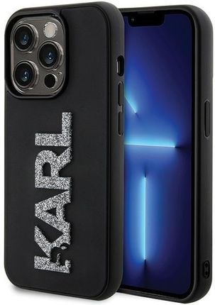 Karl Lagerfeld Klhcp15X3Dmbkck Iphone 15 Pro Max 6 7" Czarny Black Hardcase 3D Rubber Glitter Logo