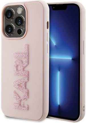 Karl Lagerfeld Klhcp15X3Dmbkcp Iphone 15 Pro Max 6 7" Różowy Pink Hardcase 3D Rubber Glitter Logo