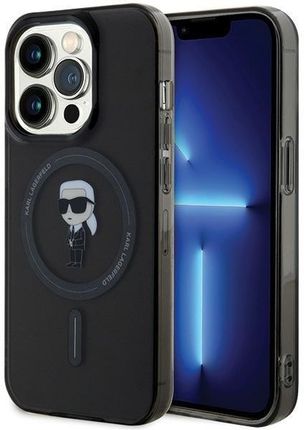 Karl Lagerfeld Klhmp15Lhfcknok Iphone 15 Pro 6 1" Czarny Black Hardcase Iml Ikonik Magsafe