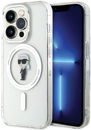 Karl Lagerfeld Klhmp15Lhfcknot Iphone 15 Pro 6 1" Transparent Hardcase Iml Ikonik Magsafe