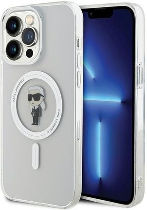 Karl Lagerfeld Klhmp15Xhfcknot Iphone 15 Pro Max 6 7" Transparent Hardcase Iml Ikonik Magsafe