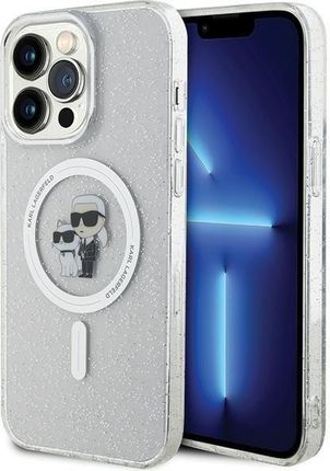 Karl Lagerfeld Klhmp15Xhgkcnot Iphone 15 Pro Max 6 7" Transparent Hardcase Choupette Glitter Magsafe