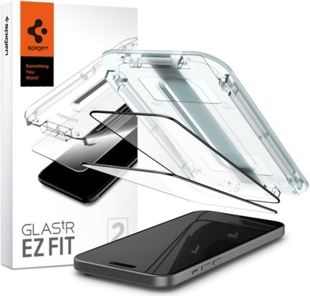 Spigen Glass Tr Ez Fit 2 Pack Fc Black Iphone 15 Plus