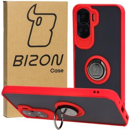 Bizon Etui Case Hybrid Ring Do Honor 90 Lite Czerwone